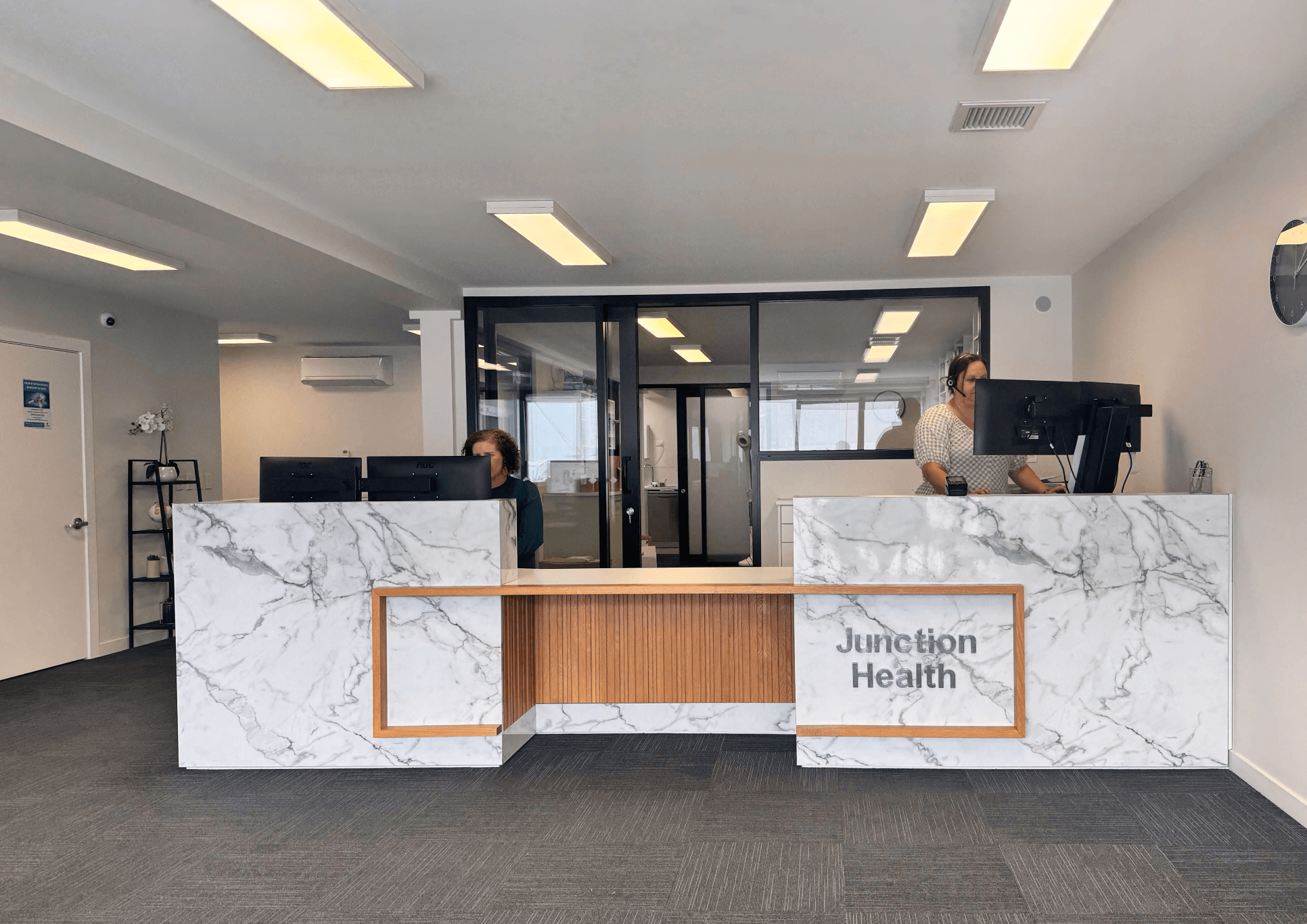 Junction Health Modern Reception Area